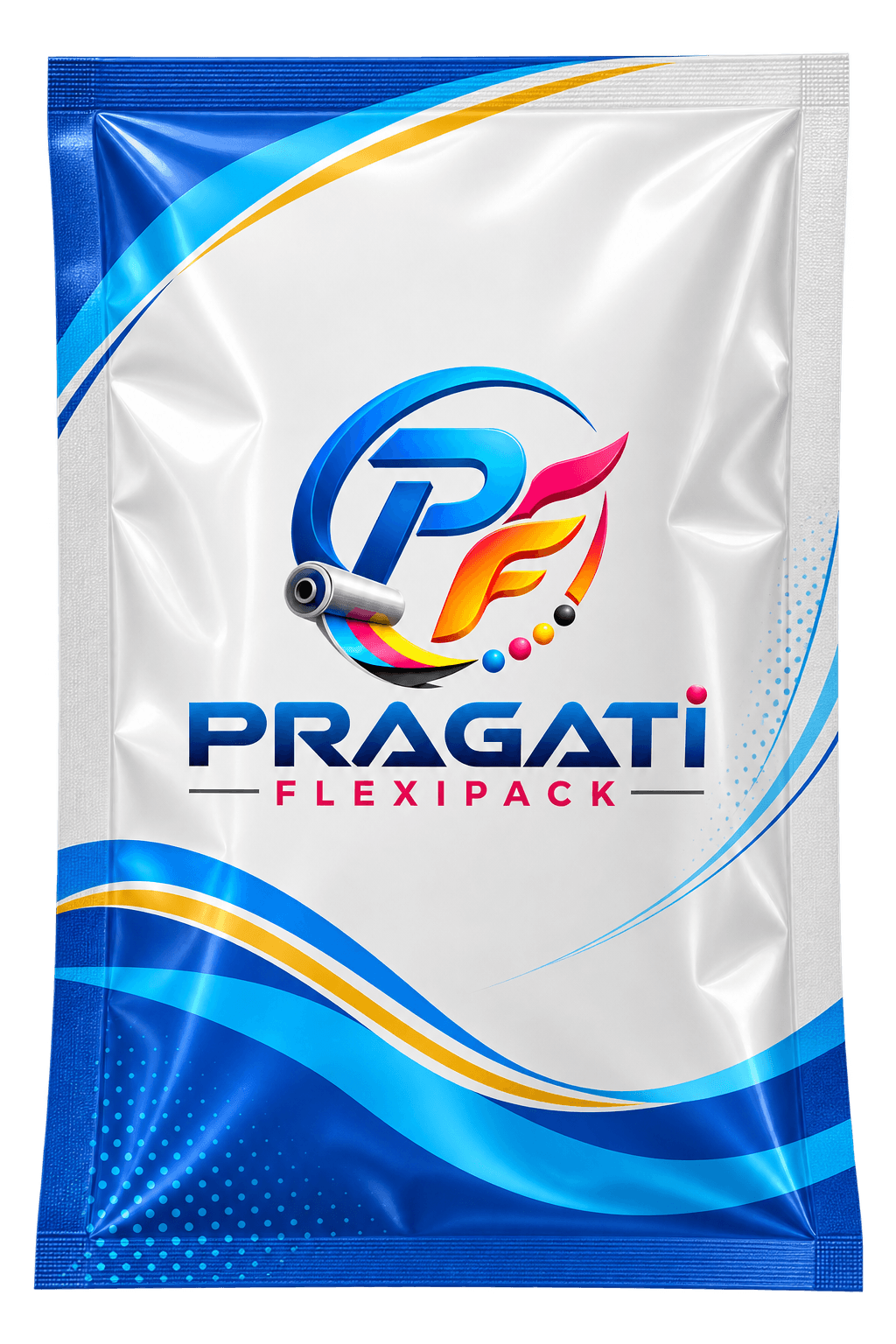 Three side seal pouch with heat-sealed edges